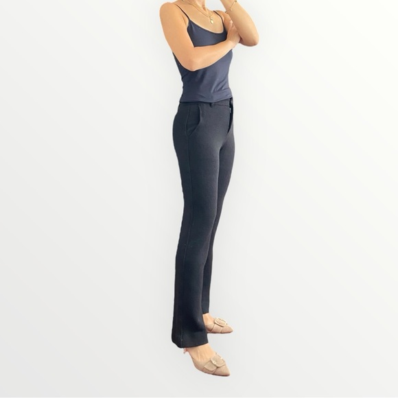 Helmut Lang Wool Black Straight Leg Pants Size 0 - Picture 3 of 8